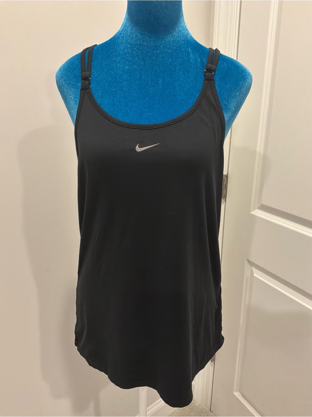 Nike Black Double-Strap Athletic Tank Top